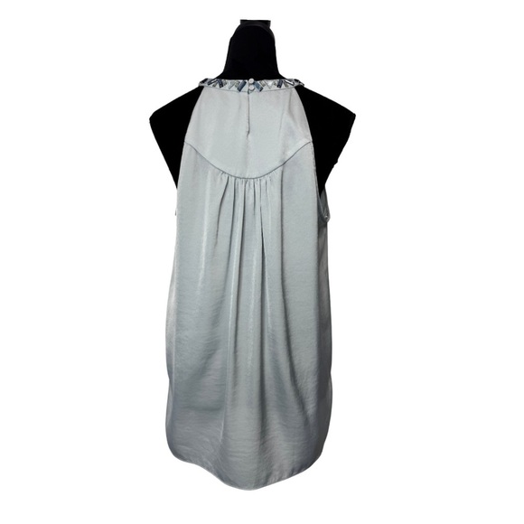 BCBG MAXAZRIA Halter Neck Embellished Sleeveless Blouse - Picture 3 of 9